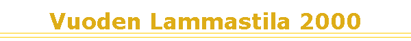Vuoden Lammastila